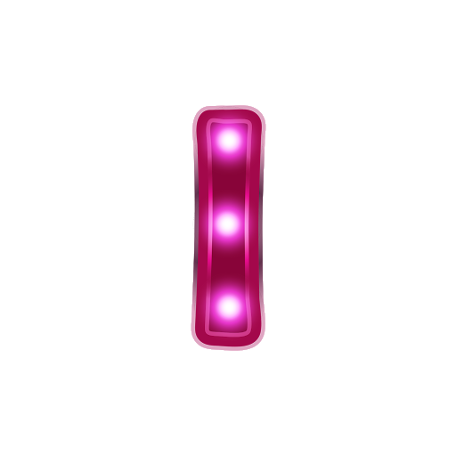 Pink Alphabet Neon Transparent PNG Image