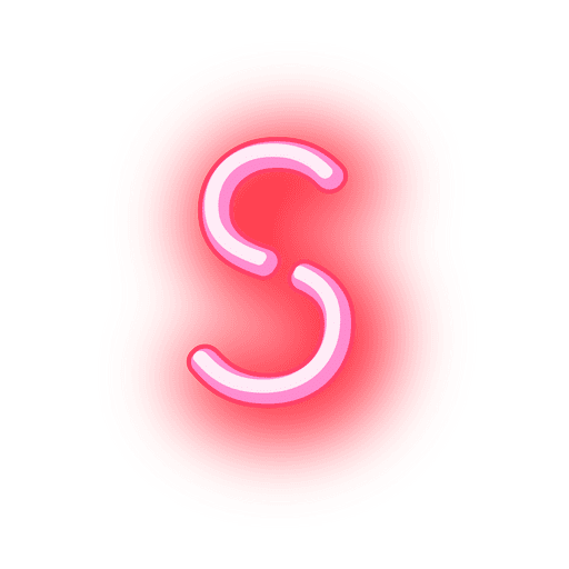 Alphabet Neon Transparent PNG Image