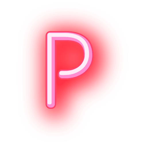 Alphabet Neon Transparent PNG Image