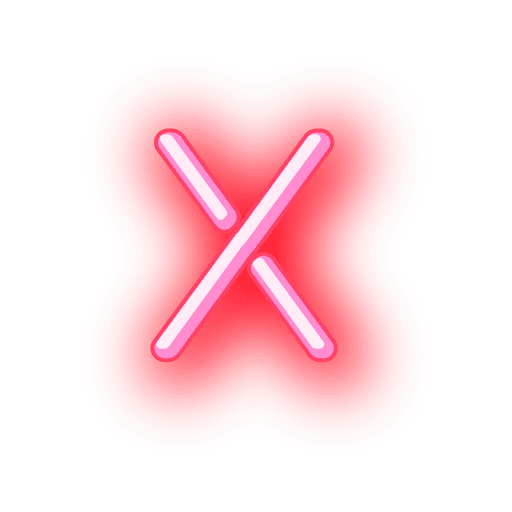 Pink Alphabet Neon Transparent PNG Image