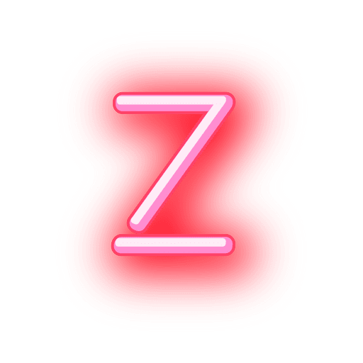 Pink Alphabet Neon Transparent PNG Image