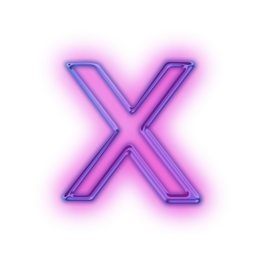 X Alphabet Transparent PNG Image
