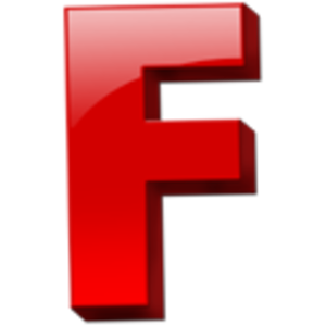 F Alphabet Transparent PNG Image