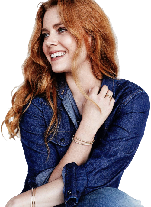 Amy Smiling Adams Transparent PNG Image