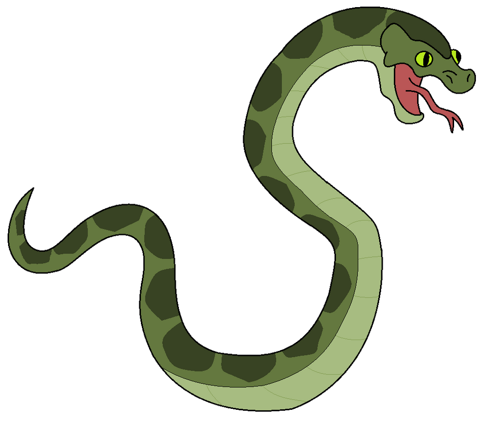 Green Anaconda Transparent PNG Image