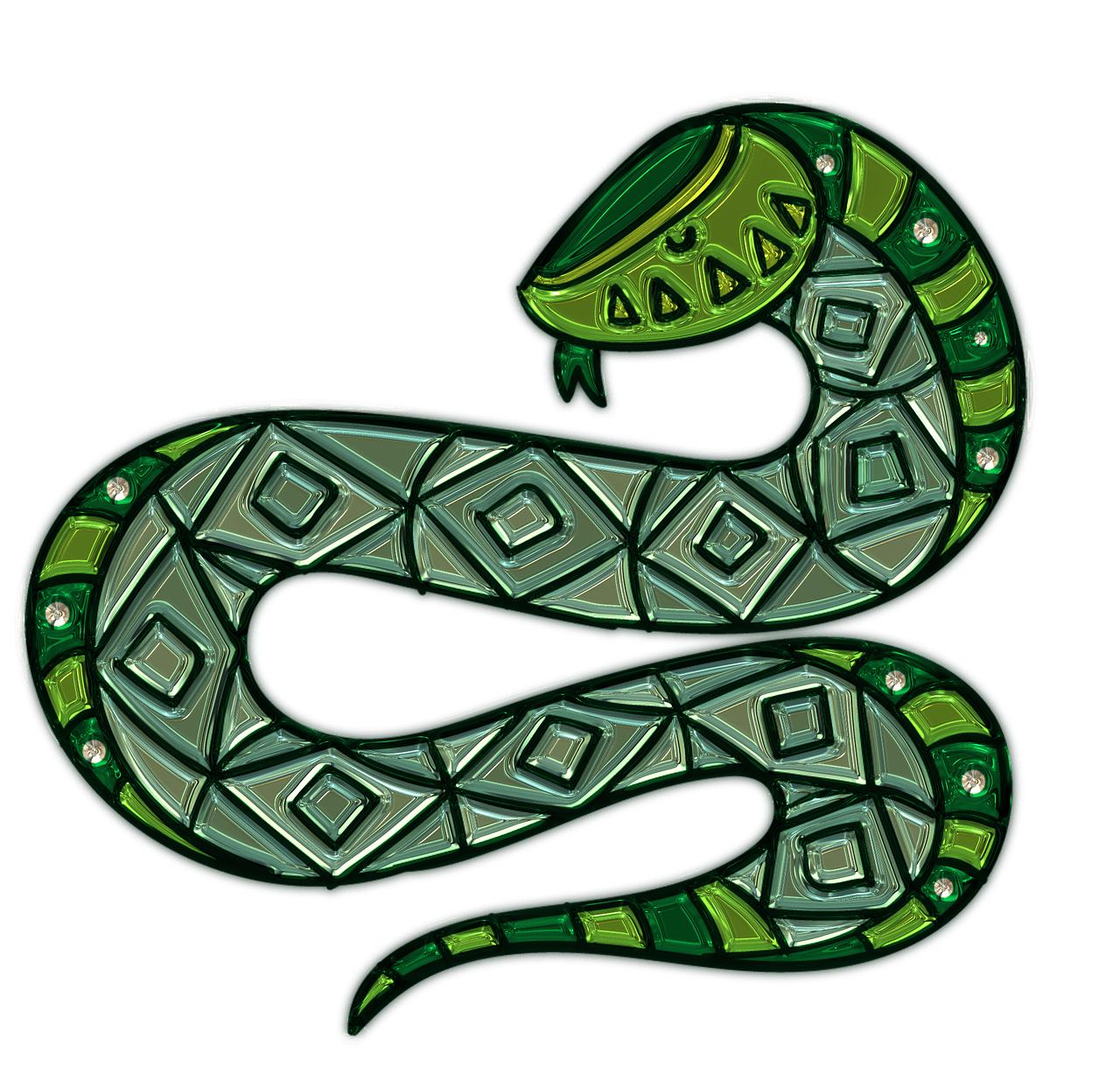 Green Anaconda Transparent PNG Image