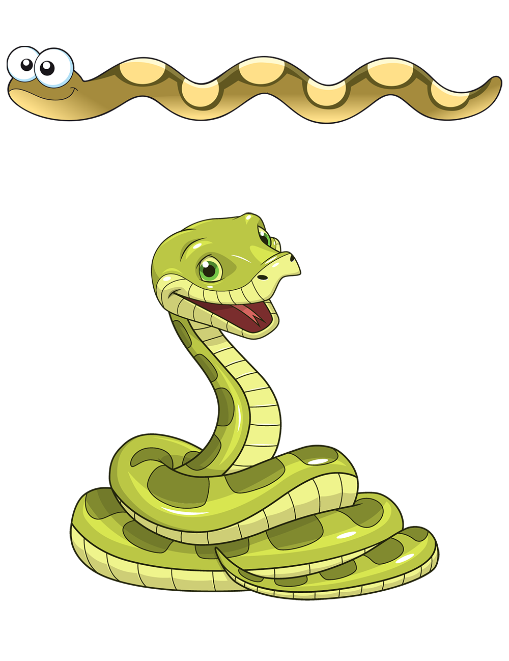 Green Anaconda Transparent PNG Image