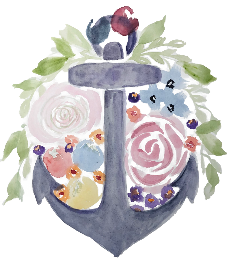 Watercolor Anchor Transparent PNG Image