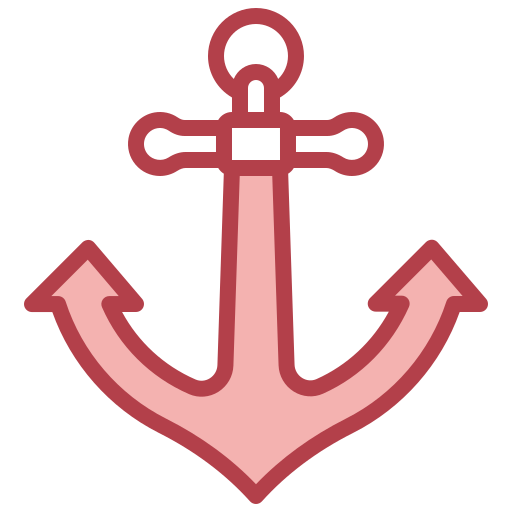 Anchor Red Transparent PNG Image