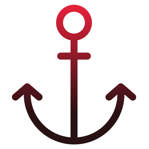 Anchor Red Transparent PNG Image