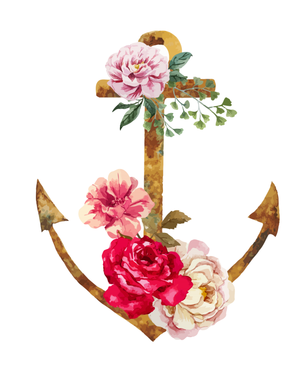 Watercolor Anchor Transparent PNG Image