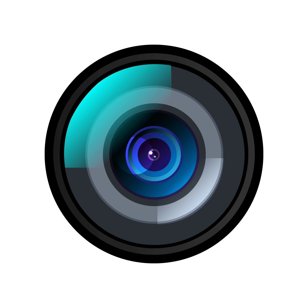 Lens Camera Black Circular Transparent PNG Image
