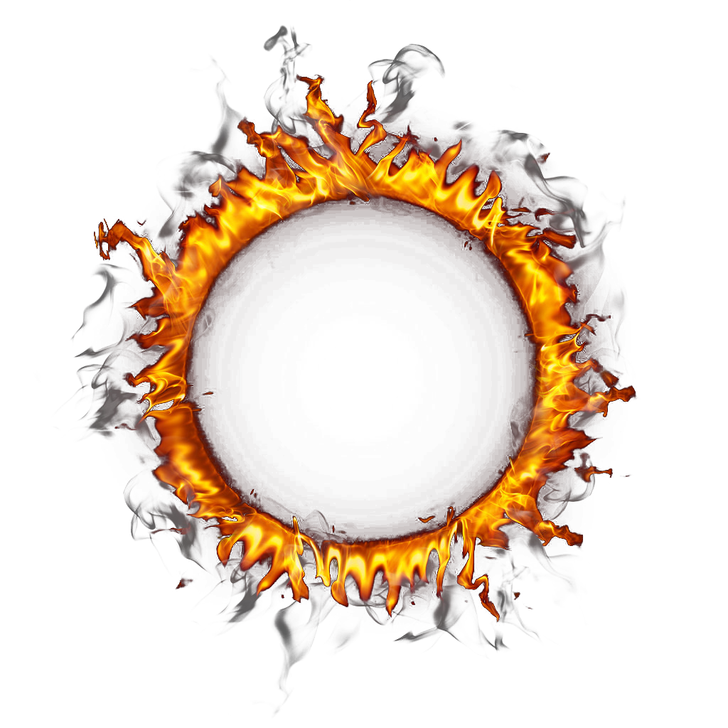 Fire Of Ring Border Circle Transparent PNG Image