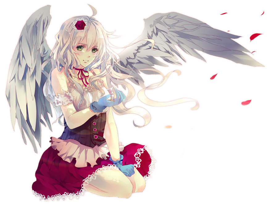 Girl Anime Angel Transparent PNG Image
