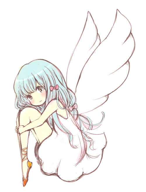 Girl Anime Angel Transparent PNG Image