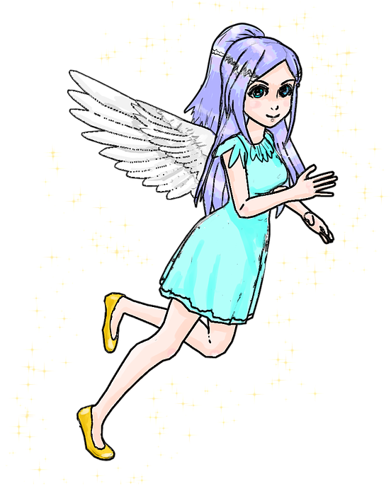 Girl Anime Angel Transparent PNG Image