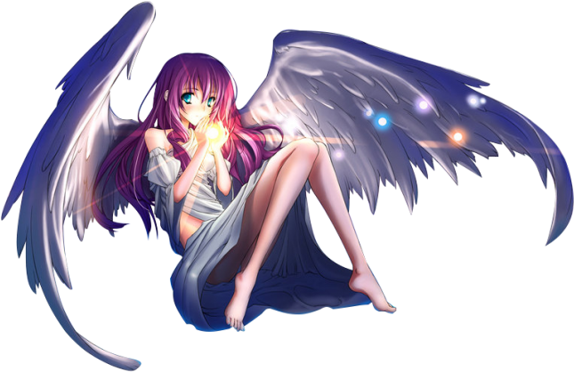 Girl Anime Angel Transparent PNG Image