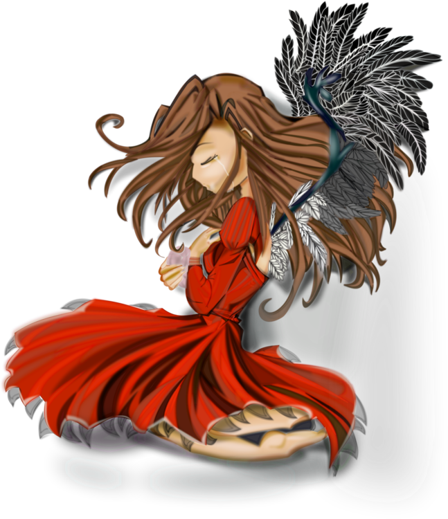 Girl Anime Angel Transparent PNG Image