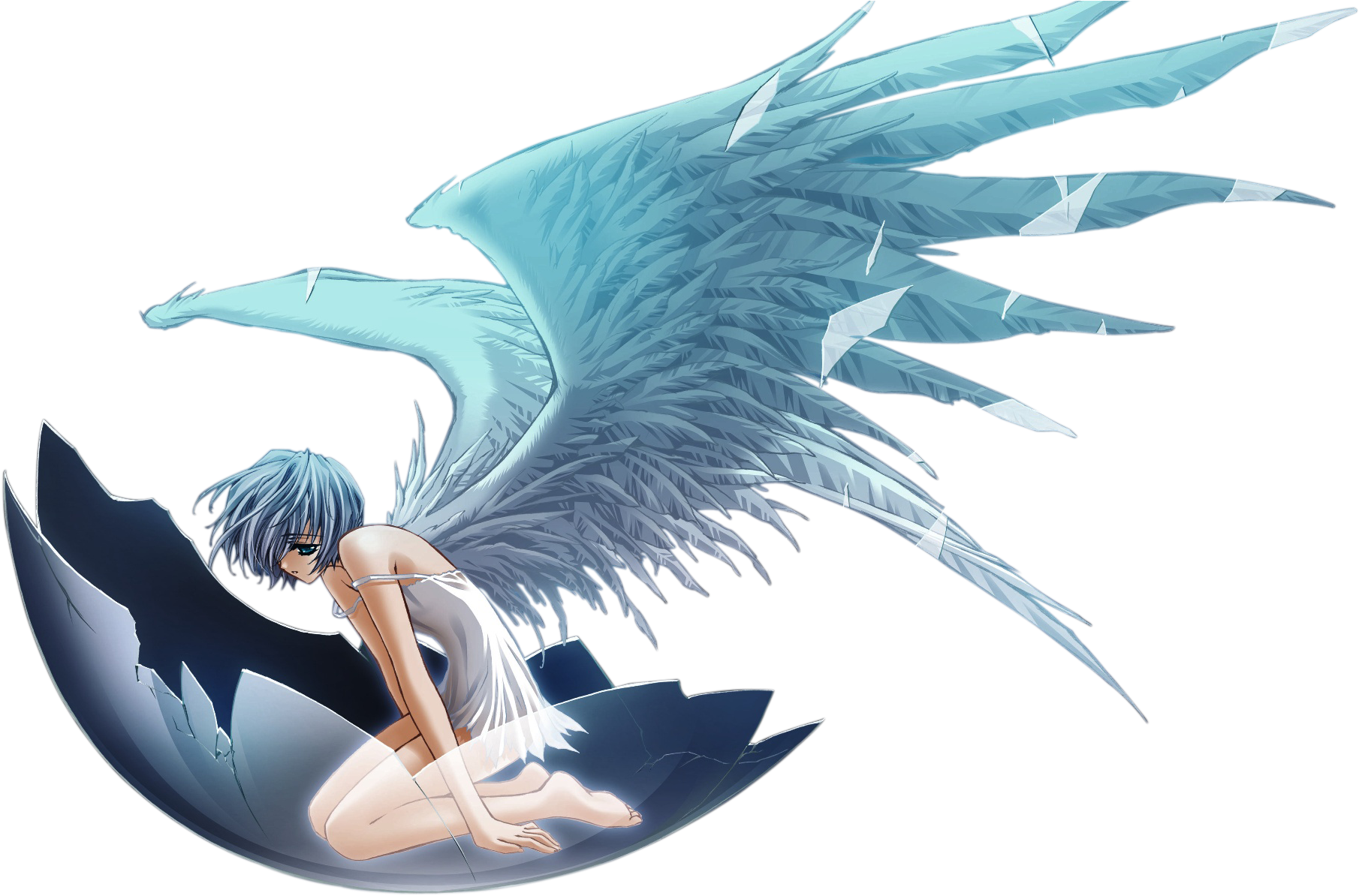 Girl Anime Angel Transparent PNG Image
