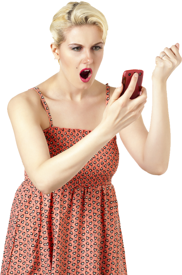 Angry Woman Transparent PNG Image