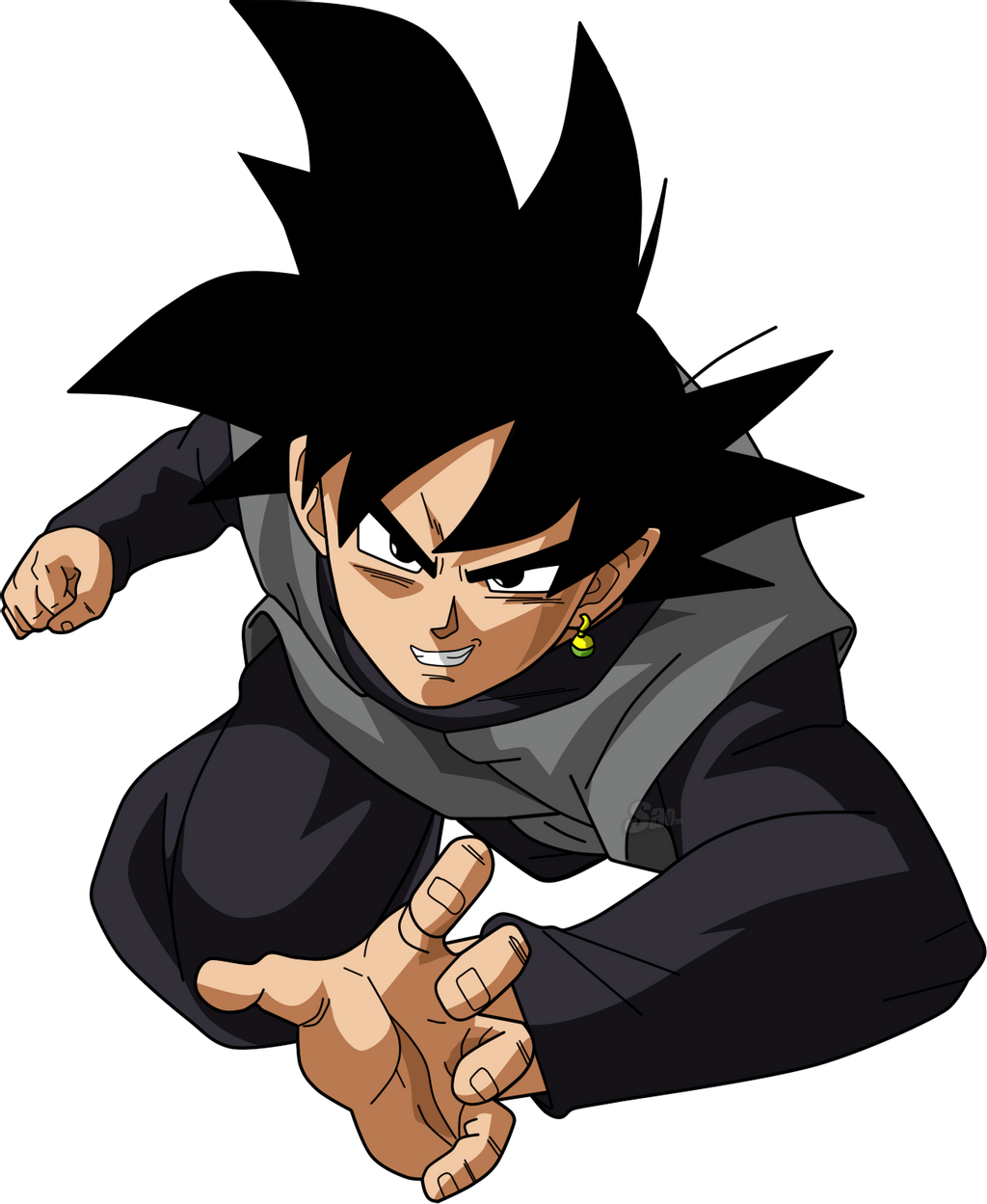 Black Goku File Transparent PNG Image