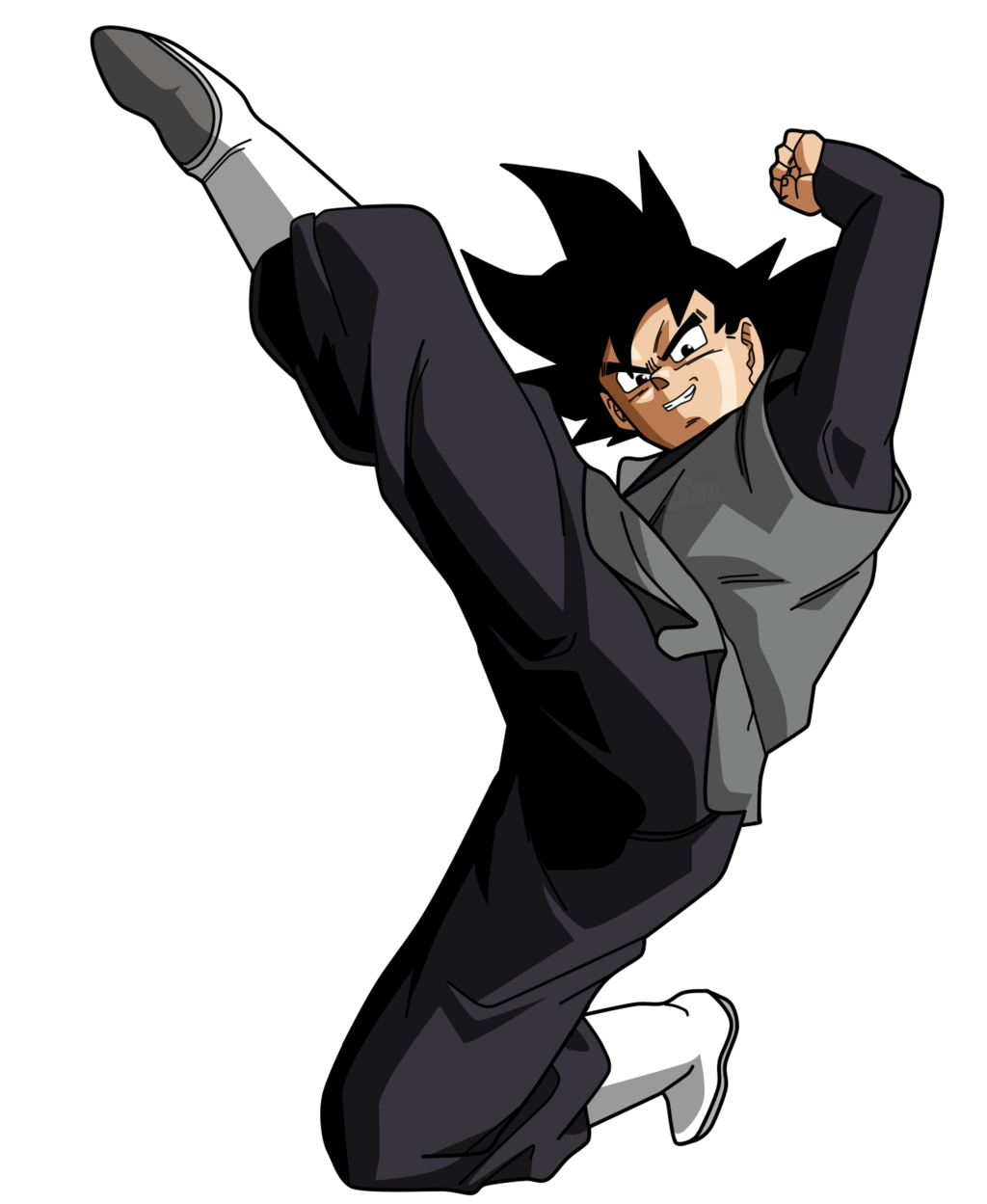 Black Goku Transparent PNG Image