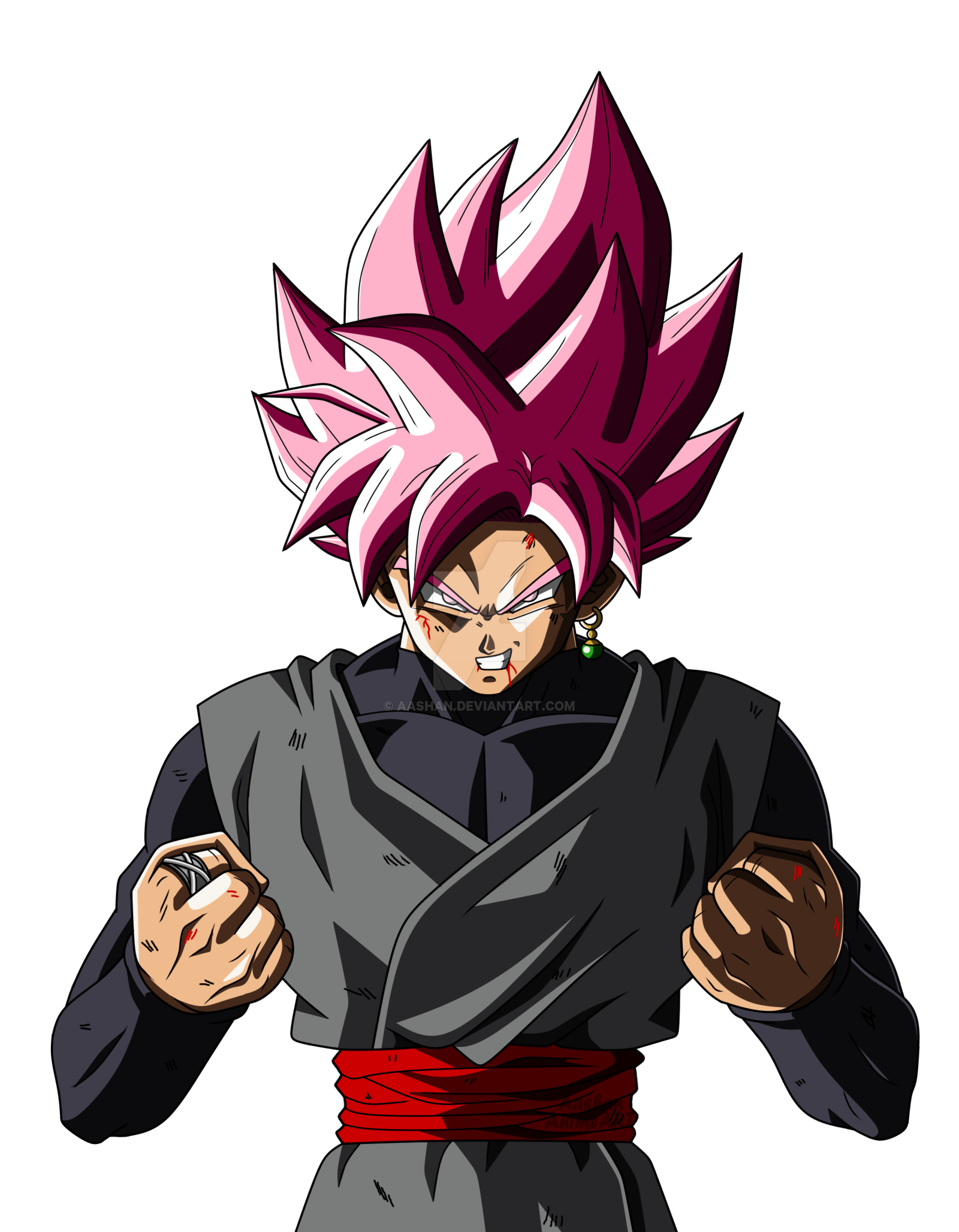 Zamasu Black Goku Transparent PNG Image