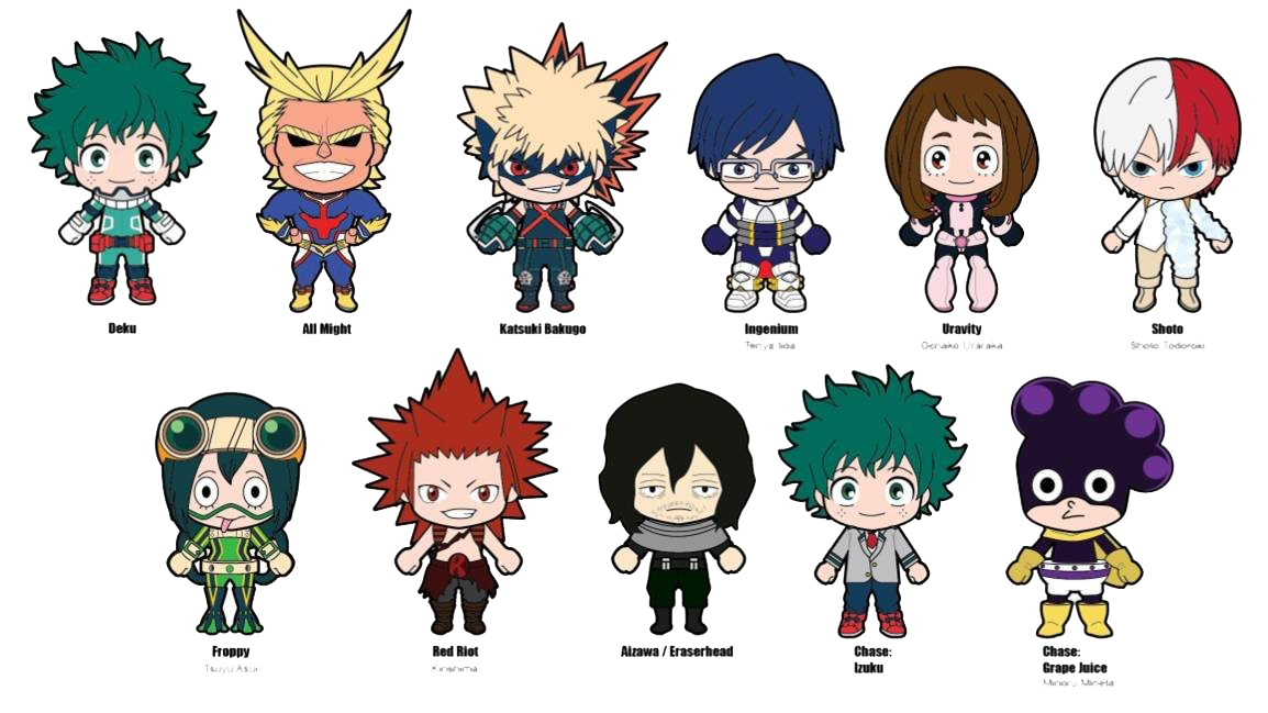 Hero Academia My Characters Transparent PNG Image