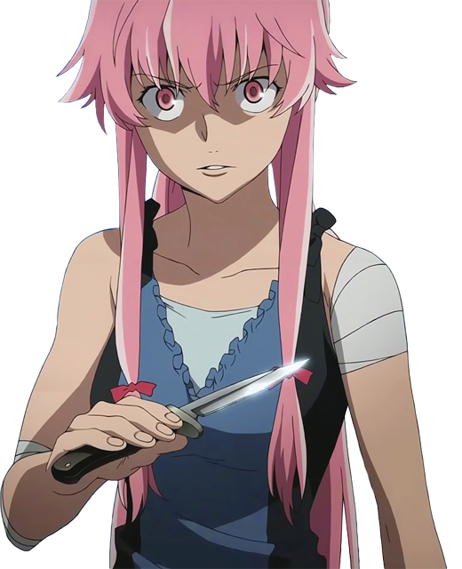 Gasai Anime Female Yuno Transparent PNG Image