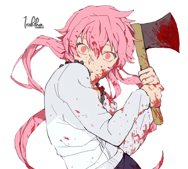 Gasai Anime Female Yuno Transparent PNG Image