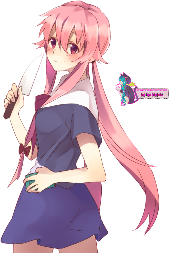 Gasai Anime Female Yuno Transparent PNG Image