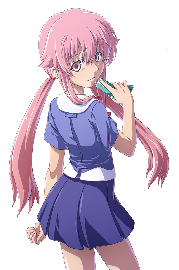 Gasai Anime Female Yuno Transparent PNG Image