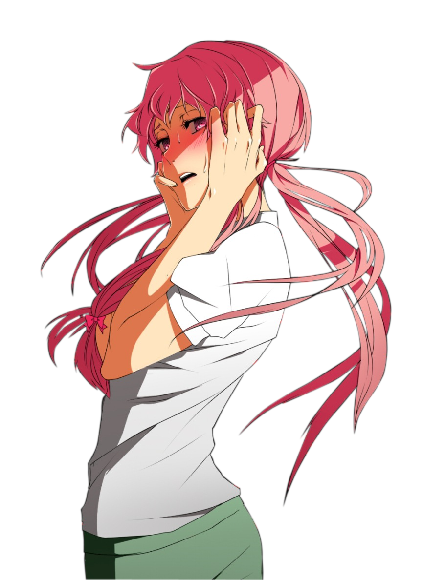 Gasai Anime Female Yuno Transparent PNG Image