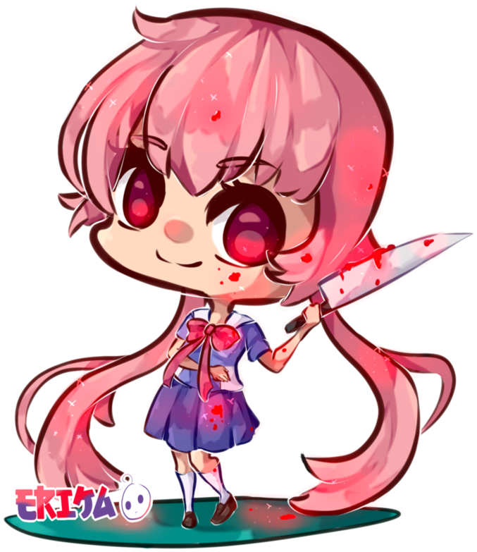 Gasai Anime Female Yuno Transparent PNG Image