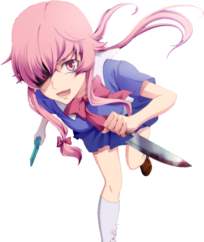 Gasai Yuno Transparent PNG Image