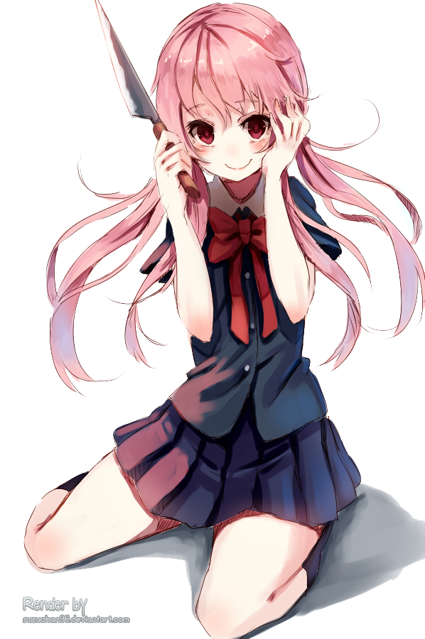 Gasai Yuno Transparent PNG Image