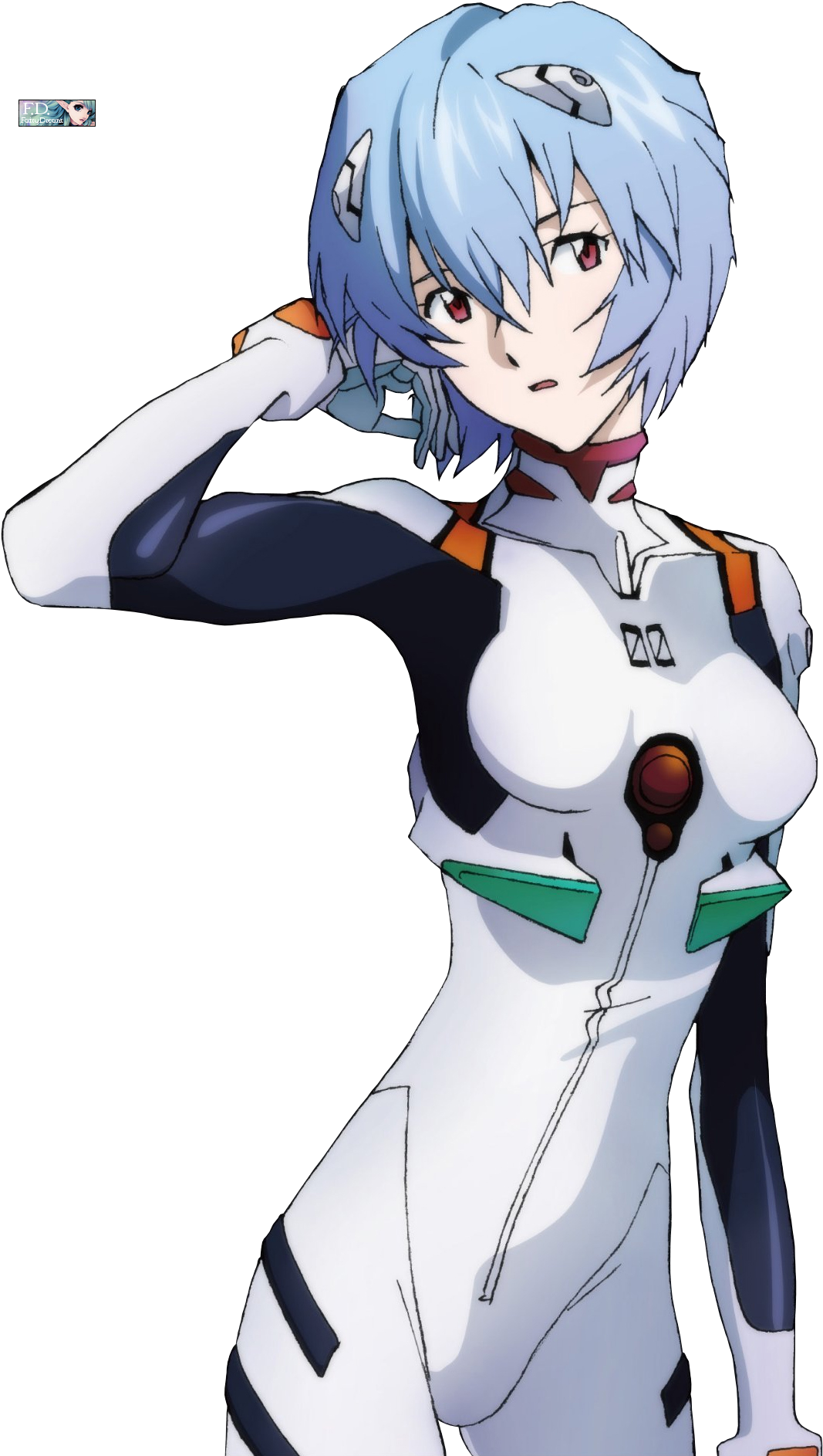 Ayanami Rei Transparent PNG Image