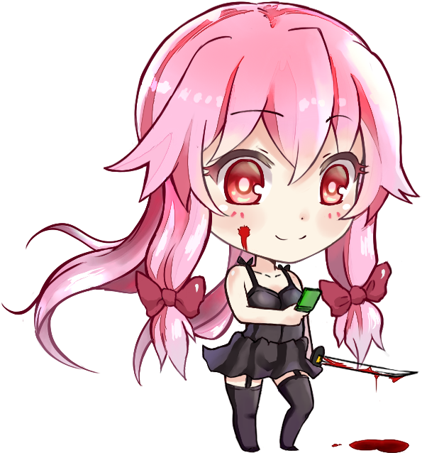 Gasai Yuno Transparent PNG Image