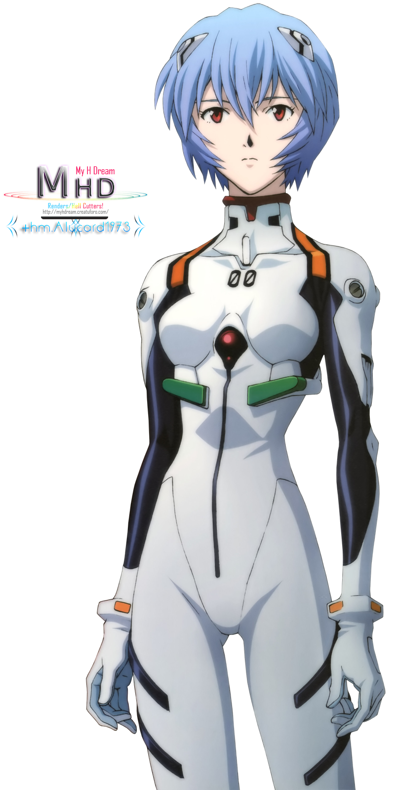 Ayanami Rei Transparent PNG Image