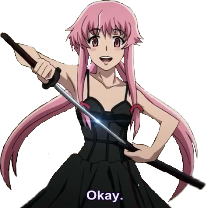 Gasai Yuno Transparent PNG Image