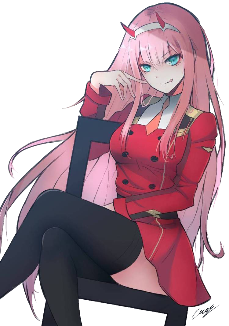 Fanart Zero Two Transparent PNG Image
