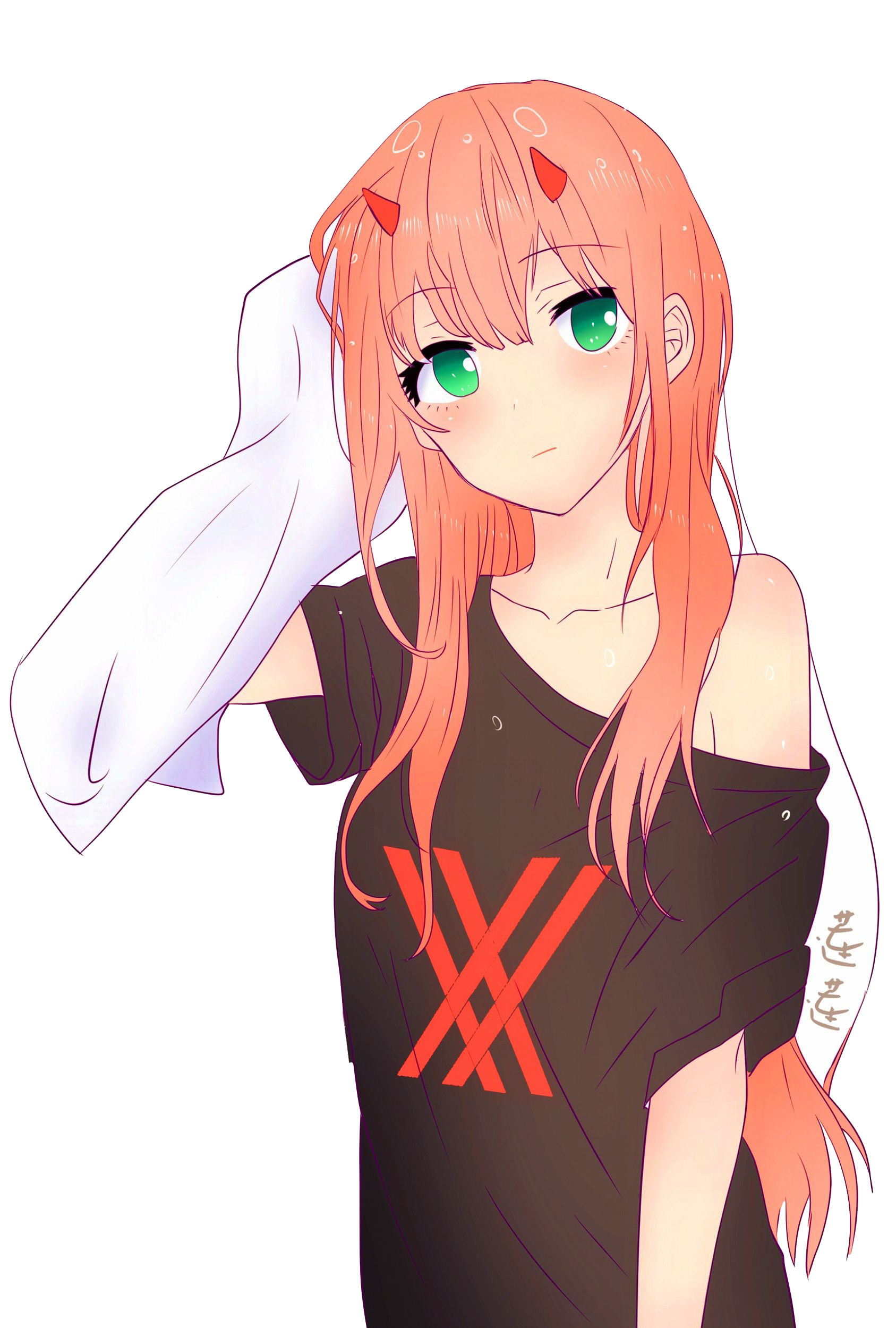 Fanart Zero Two Transparent PNG Image