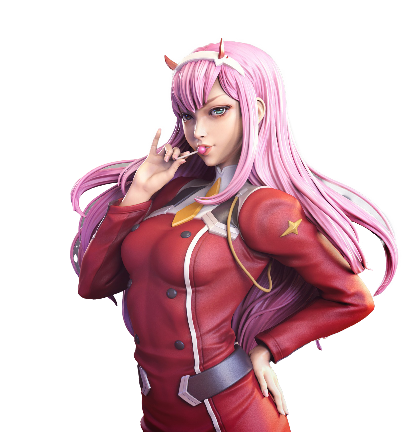 Fanart Zero Two Transparent PNG Image