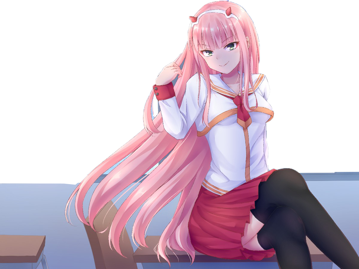 Fanart Zero Two Transparent PNG Image
