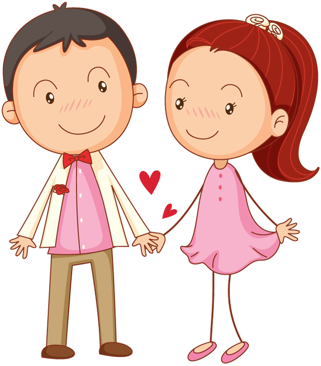 Chibi Couple Love Anime Transparent PNG Image