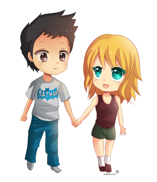 Cute Couple Anime Transparent PNG Image