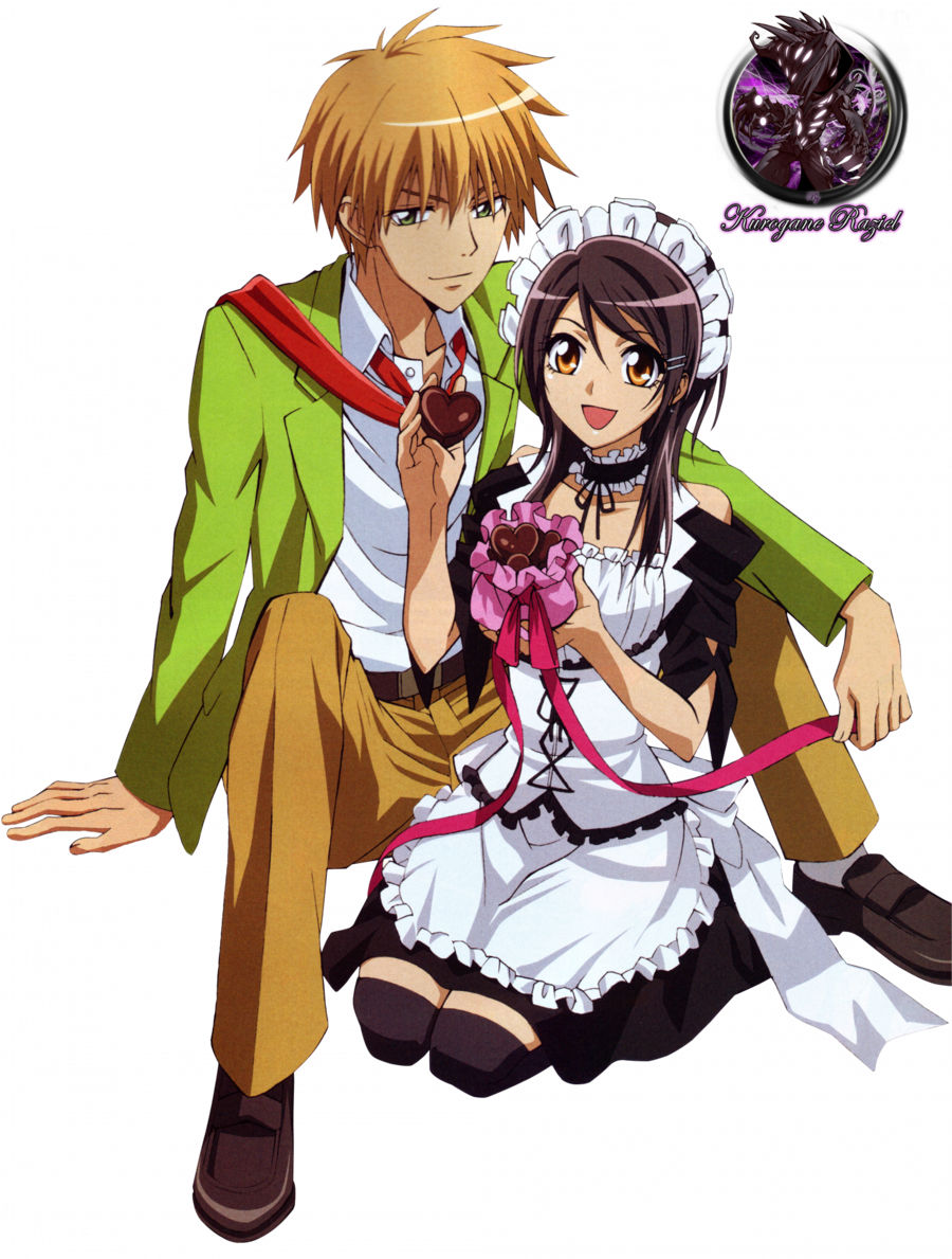 High School Couple Anime Transparent PNG Image