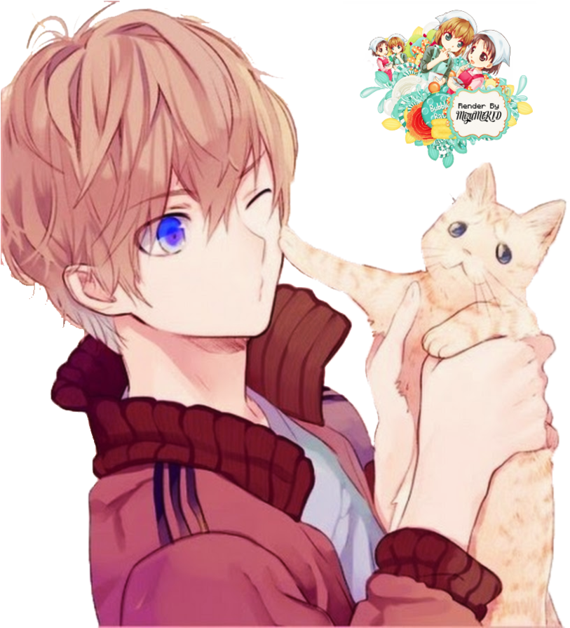 Cute Anime Boy Transparent PNG Image