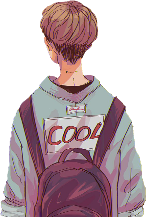 Boy School Anime Transparent PNG Image