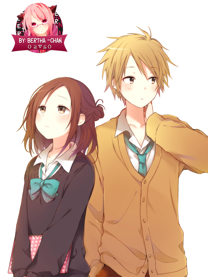 High School Couple Anime File Transparent PNG Image